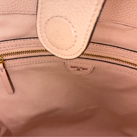 Authentic Limited Edition Tory Burch Brooke Tote “Pink Salt” 12”x 12” + Dust Bag - Picture 9 of 16